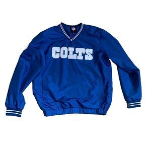 Indianapolis Colts Medium  GIII  Apparel Windbreaker Pullover Jacket NFL V-Neck